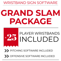 Own The Zone Sports  Baseball & Softball Wristband Sign Software - Triple  Play Package